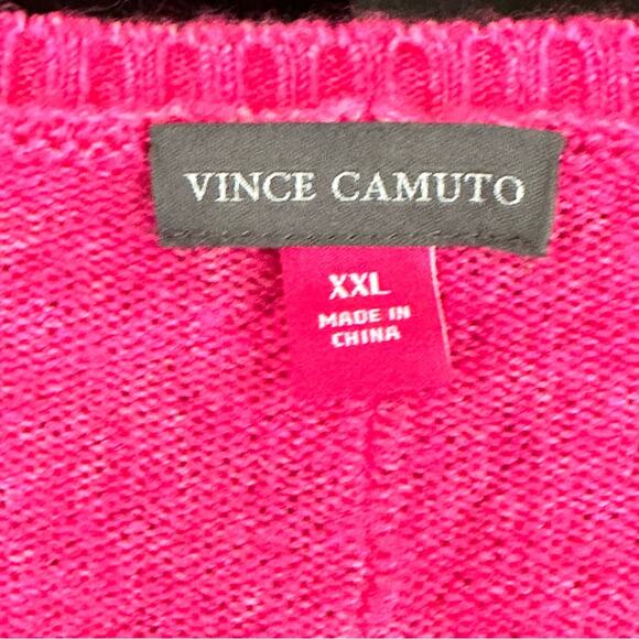 NWT Vince Camuto Pink V-Neck Sweater - Picture 5 of 7